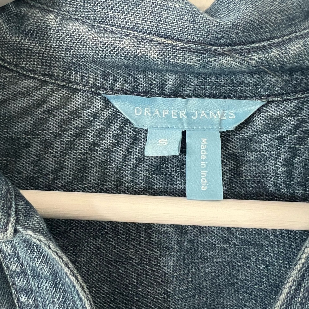 DRAPER JAMES | NWOT Cecilia Embroidered Denim Shirtdress 🌸 - Picture 3 of 10
